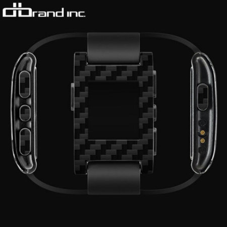 dbrand Pebble Smartwatch Skin - Black Carbon