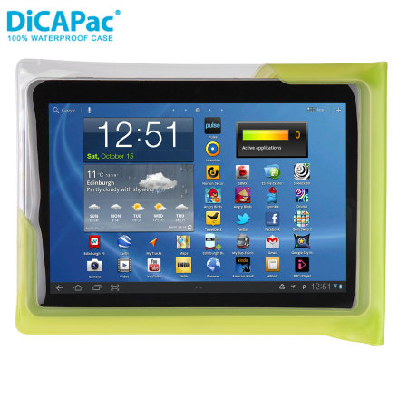 DiCAPac Universal Waterproof Case for Tablets up to 10.1" - Green