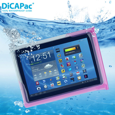 DiCapac 100% wasserdichte Tablet Hülle bis zu 10 1 Zoll in Pink