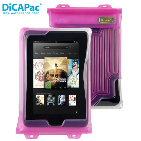 DiCAPac Universal Waterproof Case for Tablets up to 8" - Pink