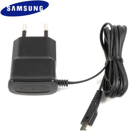 Official Samsung 1A Micro USB EU AC Wall Charger - Black