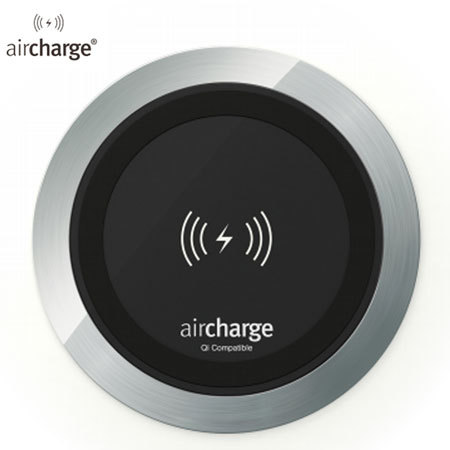 B2B aircharge Desk Qi Wireless Surface Charger - Aluminium