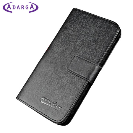 Adarga Leather-Style Samsung Galaxy Trend Plus Wallet Case - Black