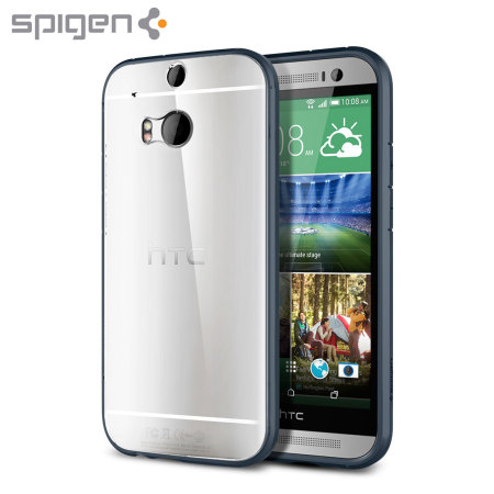 Spigen Ultra Hybrid HTC One M8 Case - Metal Slate