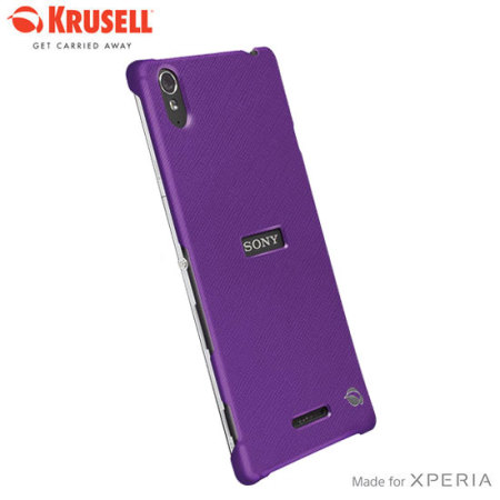 zal ik doen Op de kop van school Krusell Malmo Texturecover Sony Xperia T3 Case - Purple