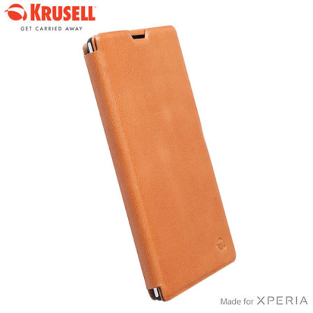 dempen Geschiktheid matras Krusell Kiruna Flipcover Sony Xperia T3 Case - Camel