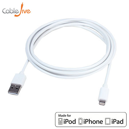 iBoltz XL 2m Apple Lightning to USB Sync and Charge Extra Long Cable