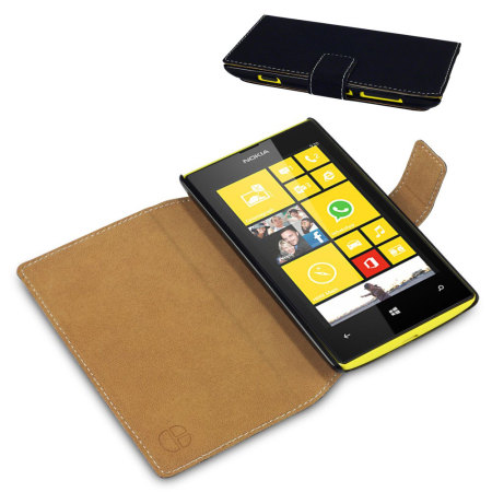 Nokia Lumia 520 Folio Book Case - Black