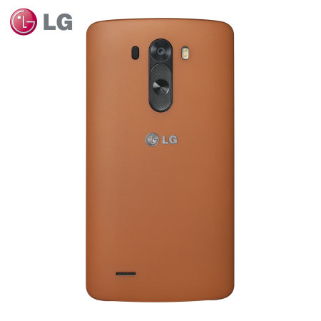 Official LG G3 Premium Hard Case - Tan Brown