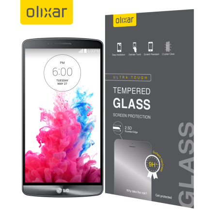 Olixar Tempered Glas LG G3 Displayschutz