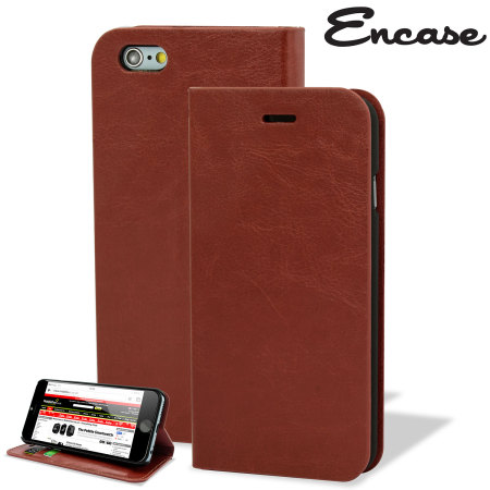 Encase Leather-Style iPhone 6S / 6 Wallet Case - Brown