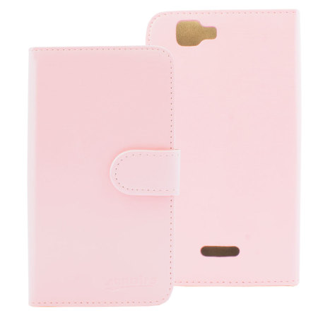 Stand and Type Wiko Rainbow Folio Case - Pink