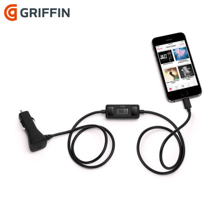 vrouw Vies Prime Griffin iTrip Auto FM Transmitter & Car Charger for Lightning Devices