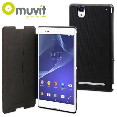 Muvit Ultra Slim Xperia T2 Ultra Folio Case - Black