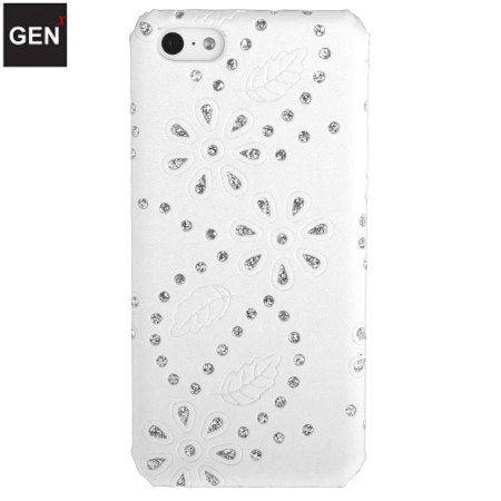GENx iPhone 5C Bling Case - White