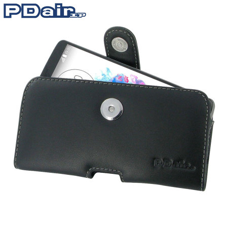 PDair Horizontal LG G3 Leather Pouch Case Black