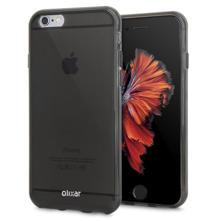 Funda iPhone 6S / 6 Olixar FlexiShield - Negra Ahumada