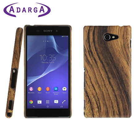 Adarga Wood Patterned Back Sony Xperia M2 Case