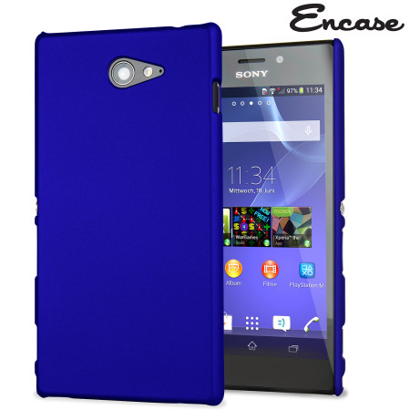 ToughGuard Sony Xperia M2 Rubberised Case - Blue
