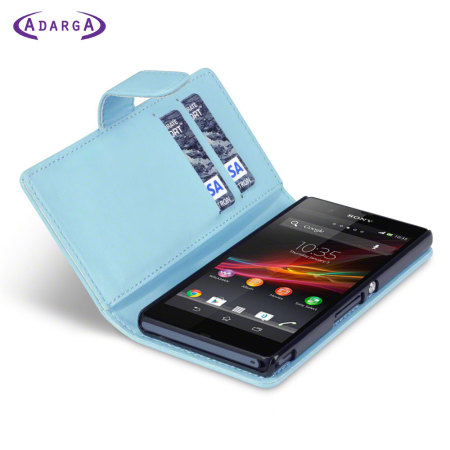 Adarga Sony Xperia Z Wallet Case - Light Blue