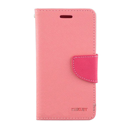 Mercury Wallet Stand Case for Sony Xperia M2 - Pink