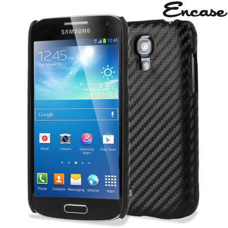 Coque Samsung Galaxy S4 Mini Encase Style Fibre de carbone – Noire