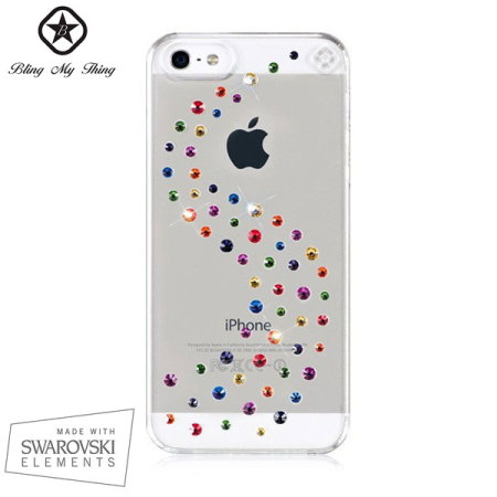 Bling My Thing Milky Way iPhone 5S / 5 Case - Rainbow Mix