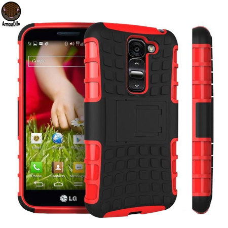 ArmourDillo Hybrid LG G2 Mini Protective Case - Red