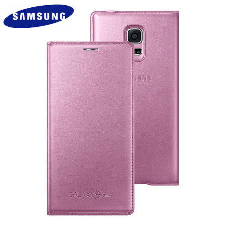 Jolly Hertellen Vegetatie Official Samsung Galaxy S5 Mini Flip Case Cover - Metallic Pink Reviews
