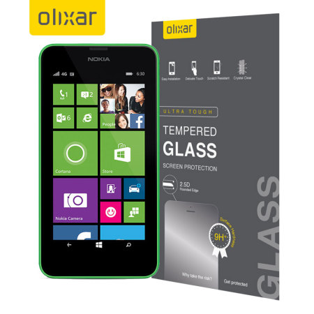 Olixar Nokia Lumia 630 / 635 Tempered Glass Screen Protector