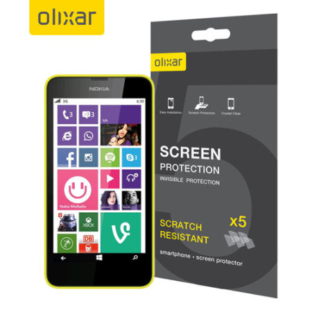 Olixar Nokia Lumia 630 / 635 Screen Protector 5-in-1 Pack