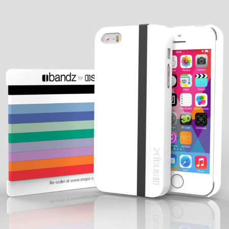 Coque iPhone 5S / 5 Snapz bandes interchangeables - Blanche Polaire
