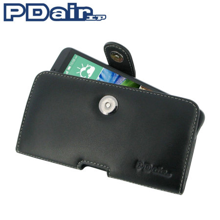 Housse étui Luxe Universel En Cuir éco Noir - Compatible HTC Desire S - Neuf