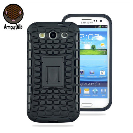 ArmourDillo Hybrid Samsung Galaxy S3 Protective Case - Black