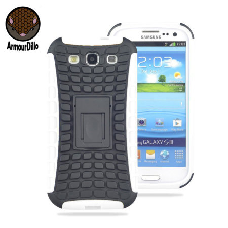 ArmourDillo Hybrid Samsung Galaxy S3 Protective Case - White
