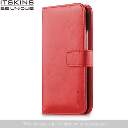 ITSKINS Wallet Book Leather-Style Wiko Bloom Case - Coral