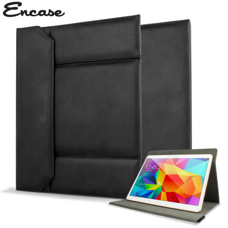 Encase Universal 9-10 Zoll Tablet Stand Tasche im Lederstil in Schwarz