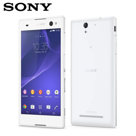 Téléphone Portable Sony Xperia C3 Étanche / Double SIM / Blanc + SIM Offerte