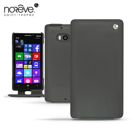 Funda de cuero Noreve Tradition para Nokia Lumia 930 - Negra