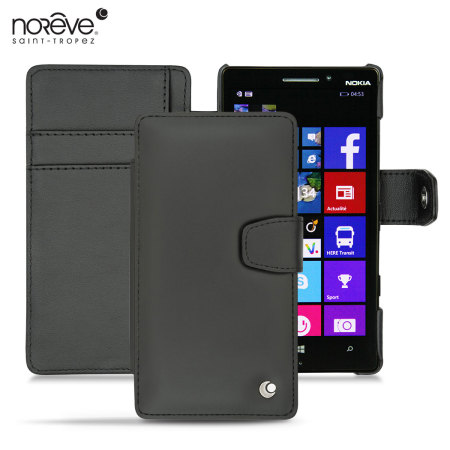 Noreve Tradition B Nokia Lumia 930 Leather suojakotelo - Musta