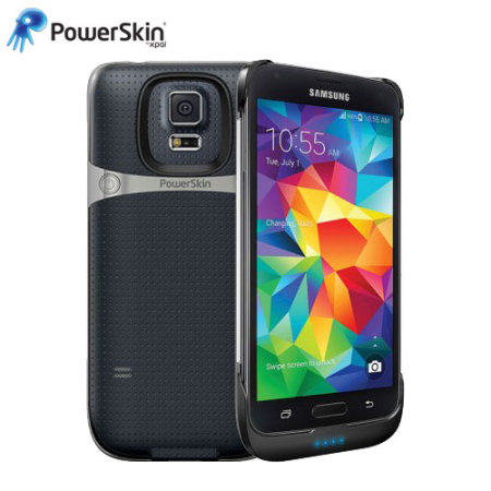 PowerSkin Ultra-Thin Samsung Galaxy S5 Extended Battery Case - Black