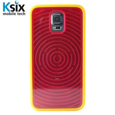 Ksix Retro Games Samsung Galaxy S5 Case - Red / Yellow
