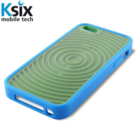 Funda iPhone 5S / 5 Ksix Retro Games - verde/ azul