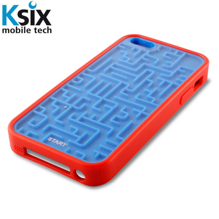 Funda iPhone 5S / 5 Ksix Retro Games - Azul/ Rojo