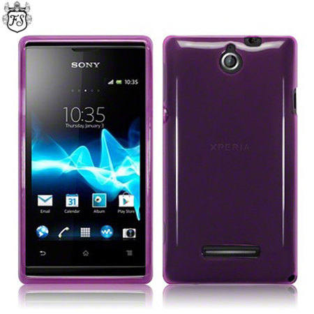 geluk puppy Kan worden genegeerd Flexishield Sony Xperia E Case - Translucent Purple