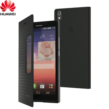 Bourgondië wij Aan het liegen Official Huawei Ascend P7 View Flip Case - Black