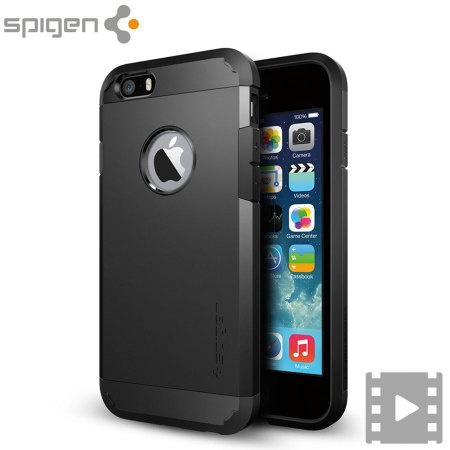 Spigen Tough Armor iPhone 6S Case - Smooth Black