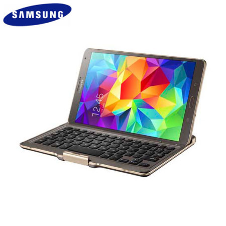 Reinig de vloer Geladen 鍔 Official Samsung Galaxy Tab S 8.4 Keyboard Case - Titanium Bronze