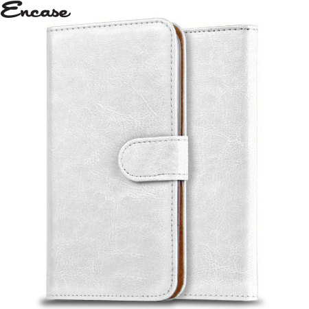 Encase Wiko Kite 4G Tasche Wallet Case in Weiß