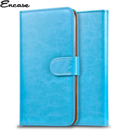 Encase Wiko Lenny Tasche Wallet Case in Blau